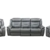 kate recliner suite dark grey