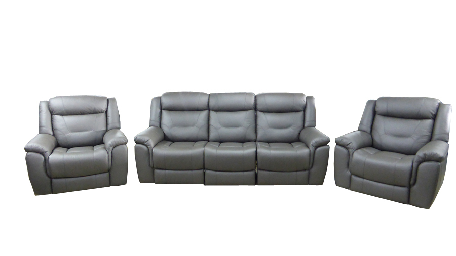 dark grey recliner sofa