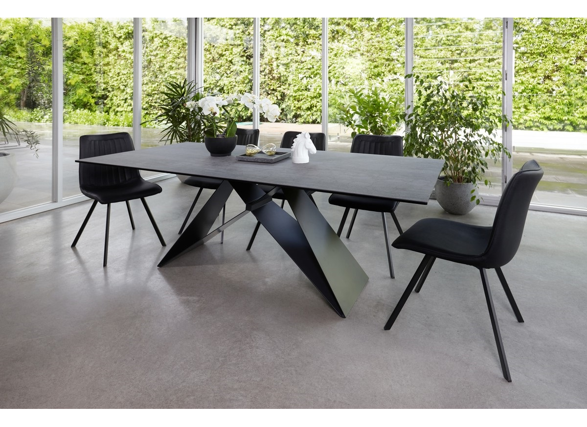 grey ceramic dining table