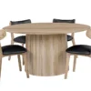 hardwood timber round dining tasble