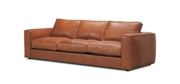 large leather sofa 3 seat angle view