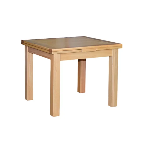 square timber dining table