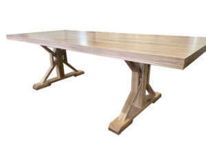 f crisscross leg base dining table