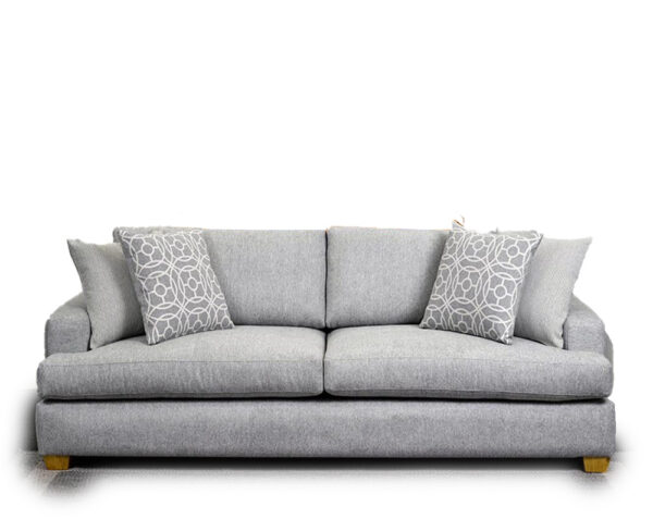 fabric grey sofa large seats and arms