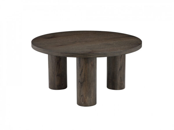 walnut round coffee table large round legs