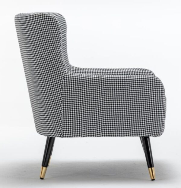 houndstooth chair side view